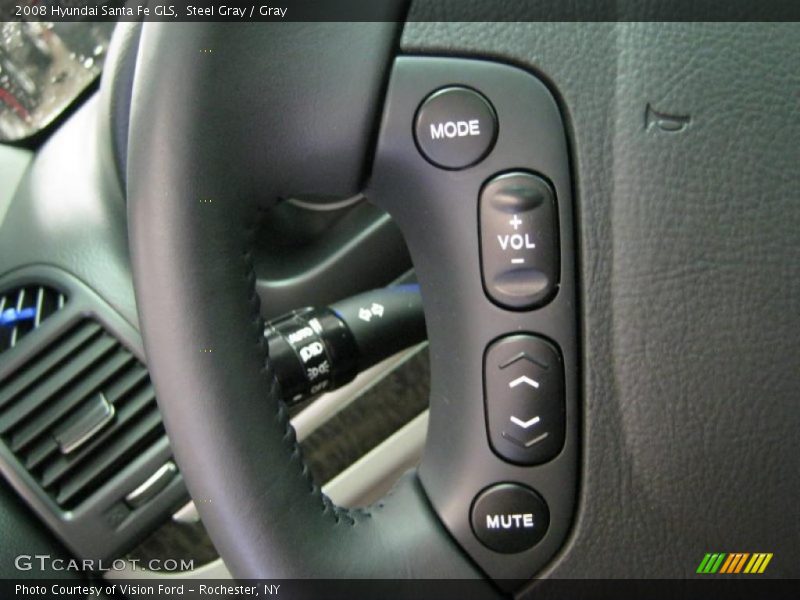 Steel Gray / Gray 2008 Hyundai Santa Fe GLS