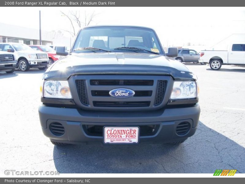Black / Medium Dark Flint 2008 Ford Ranger XL Regular Cab