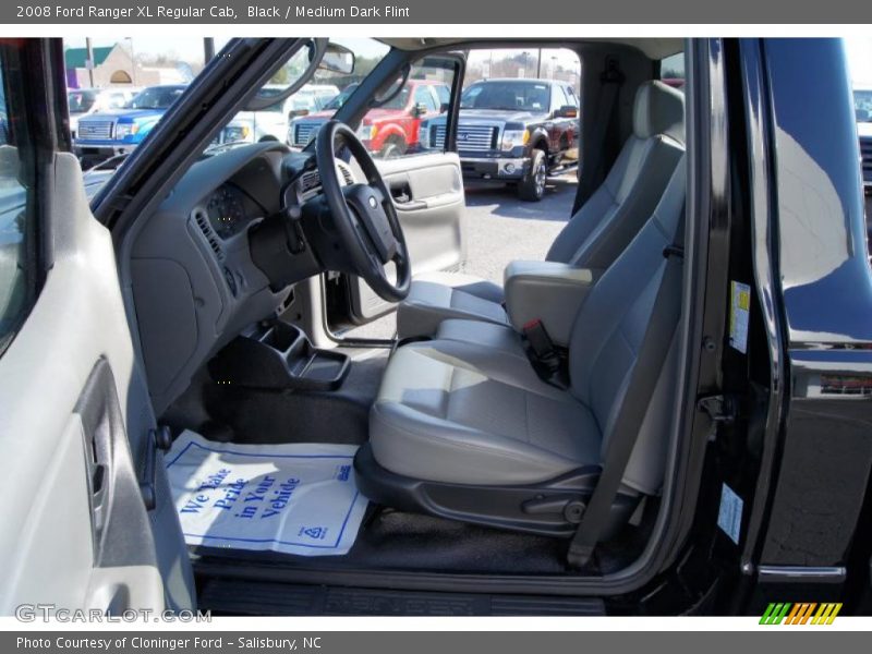 Black / Medium Dark Flint 2008 Ford Ranger XL Regular Cab