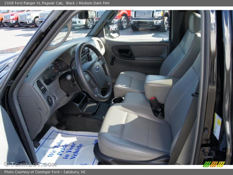 Black / Medium Dark Flint 2008 Ford Ranger XL Regular Cab