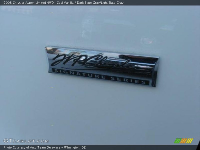 Cool Vanilla / Dark Slate Gray/Light Slate Gray 2008 Chrysler Aspen Limited 4WD