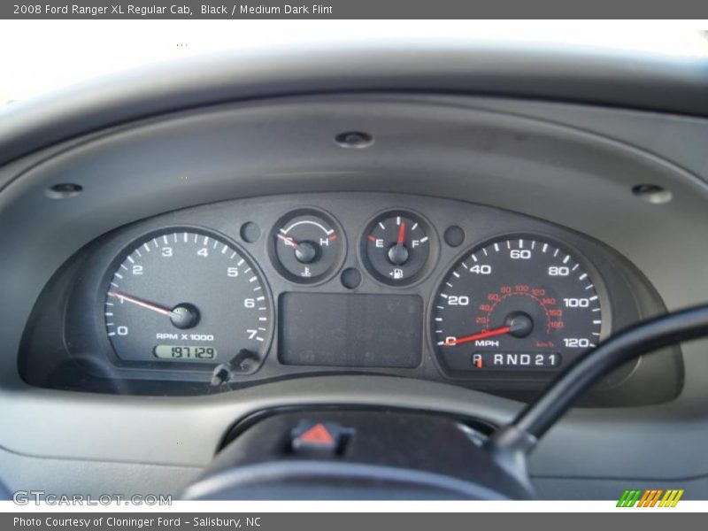 Black / Medium Dark Flint 2008 Ford Ranger XL Regular Cab