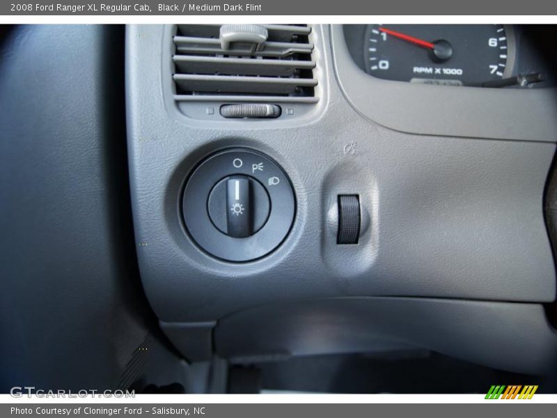 Black / Medium Dark Flint 2008 Ford Ranger XL Regular Cab