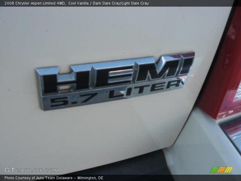 Cool Vanilla / Dark Slate Gray/Light Slate Gray 2008 Chrysler Aspen Limited 4WD
