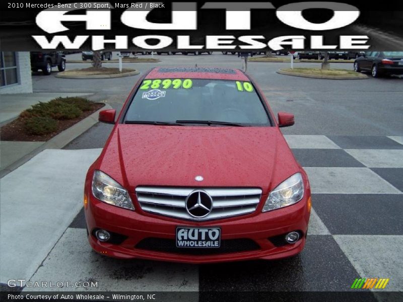 Mars Red / Black 2010 Mercedes-Benz C 300 Sport