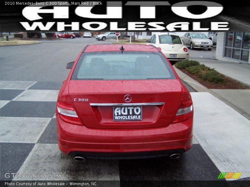 Mars Red / Black 2010 Mercedes-Benz C 300 Sport