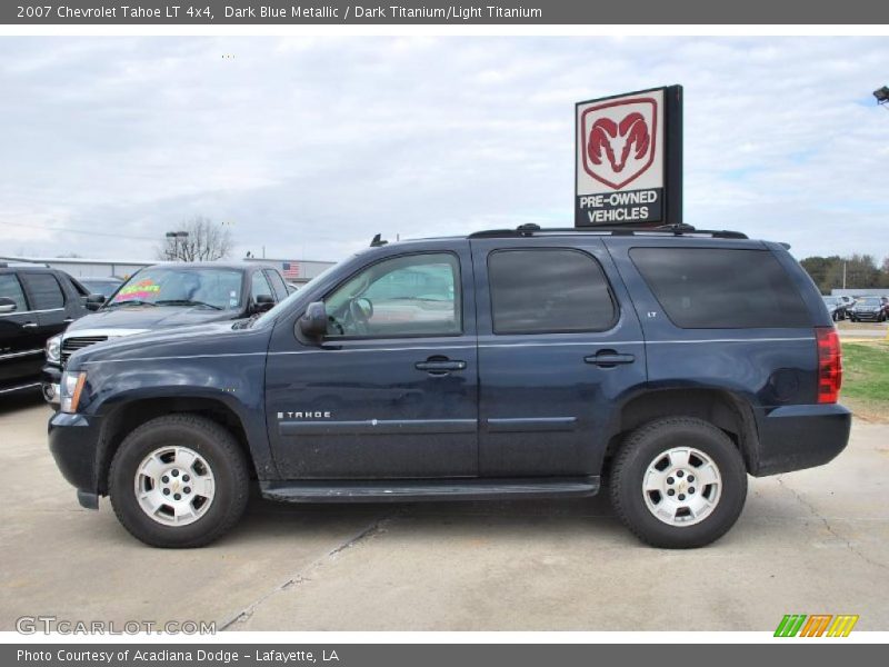 Dark Blue Metallic / Dark Titanium/Light Titanium 2007 Chevrolet Tahoe LT 4x4