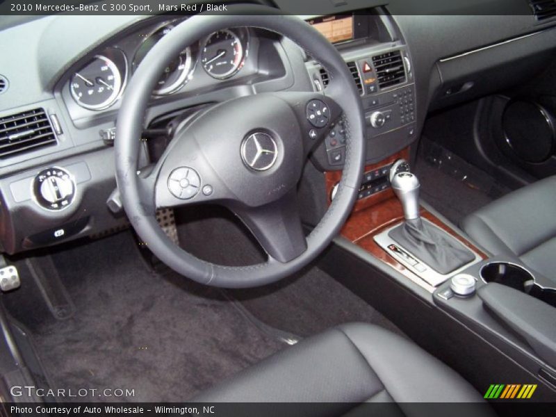 Mars Red / Black 2010 Mercedes-Benz C 300 Sport