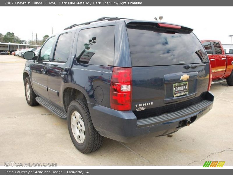 Dark Blue Metallic / Dark Titanium/Light Titanium 2007 Chevrolet Tahoe LT 4x4