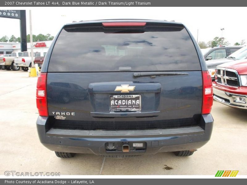 Dark Blue Metallic / Dark Titanium/Light Titanium 2007 Chevrolet Tahoe LT 4x4