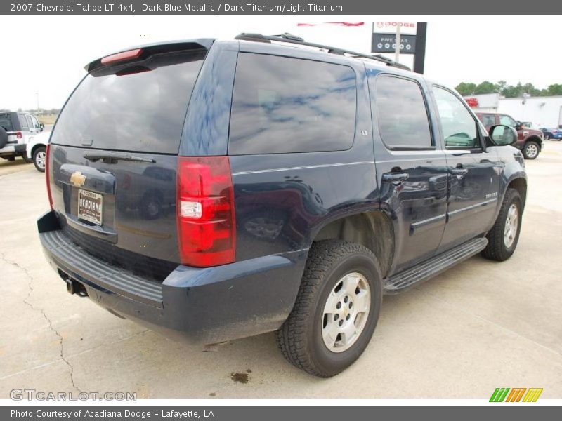 Dark Blue Metallic / Dark Titanium/Light Titanium 2007 Chevrolet Tahoe LT 4x4