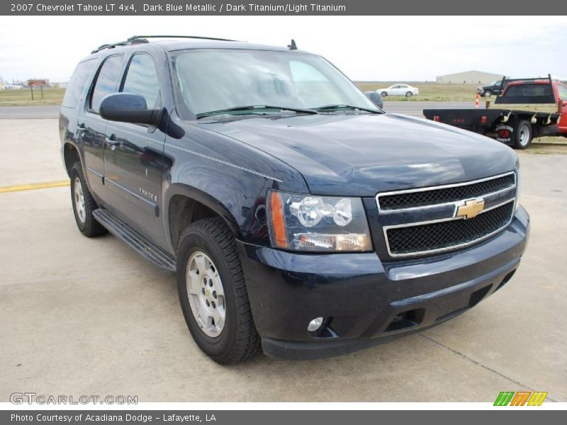 Dark Blue Metallic / Dark Titanium/Light Titanium 2007 Chevrolet Tahoe LT 4x4