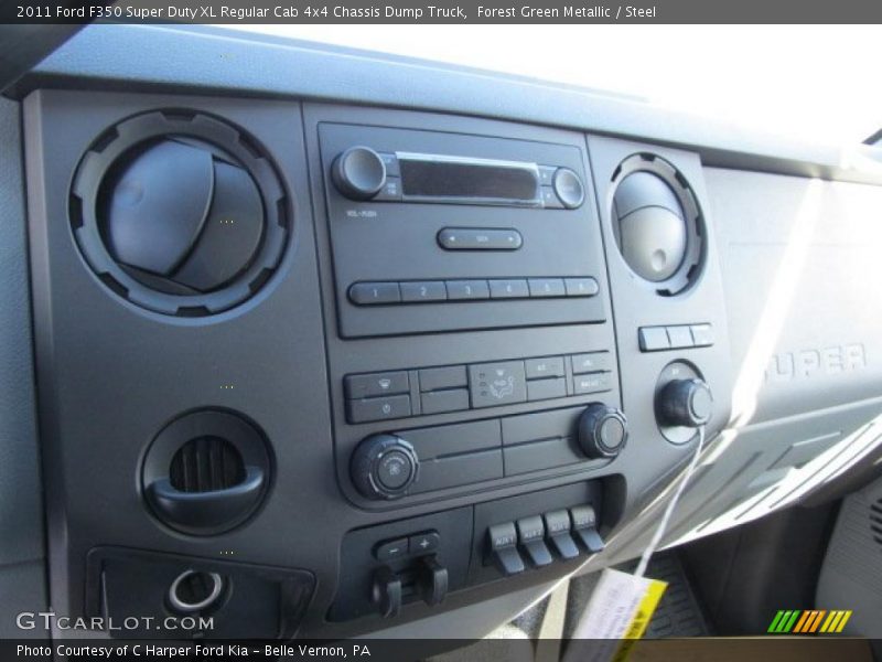 Controls of 2011 F350 Super Duty XL Regular Cab 4x4 Chassis Dump Truck