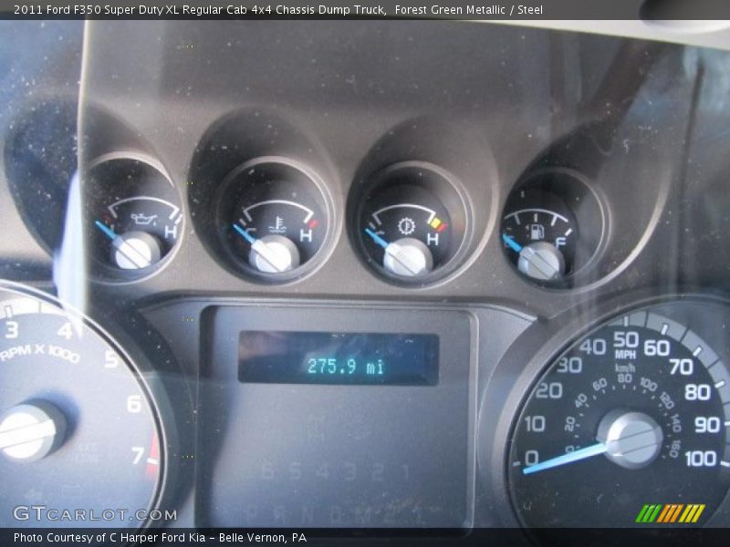  2011 F350 Super Duty XL Regular Cab 4x4 Chassis Dump Truck XL Regular Cab 4x4 Chassis Dump Truck Gauges