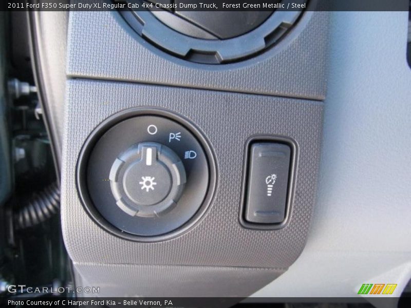 Controls of 2011 F350 Super Duty XL Regular Cab 4x4 Chassis Dump Truck