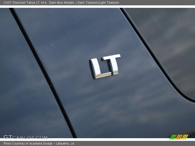 Dark Blue Metallic / Dark Titanium/Light Titanium 2007 Chevrolet Tahoe LT 4x4