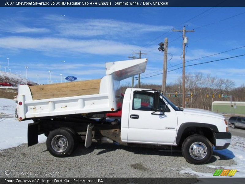 Summit White / Dark Charcoal 2007 Chevrolet Silverado 3500HD Regular Cab 4x4 Chassis