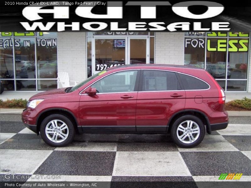 Tango Red Pearl / Gray 2010 Honda CR-V EX-L AWD