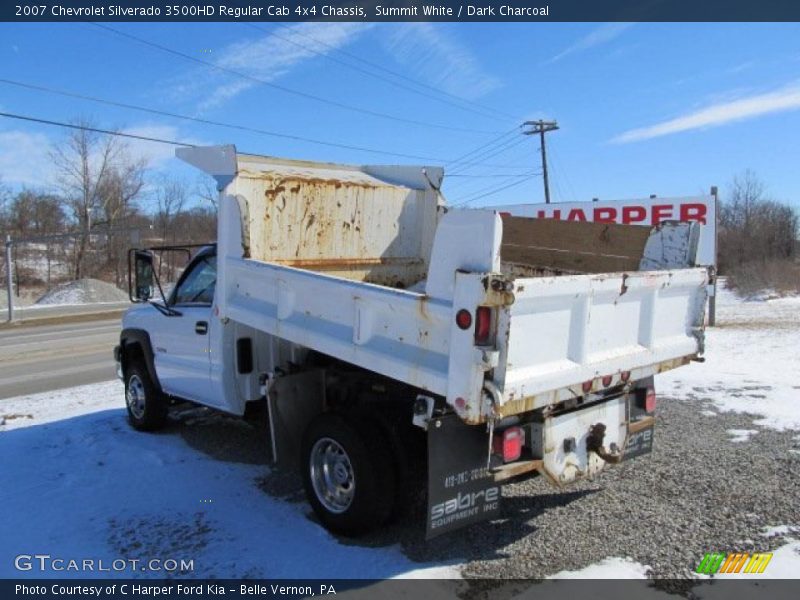 Summit White / Dark Charcoal 2007 Chevrolet Silverado 3500HD Regular Cab 4x4 Chassis