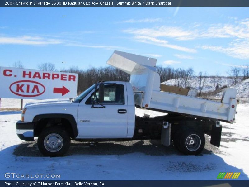 Summit White / Dark Charcoal 2007 Chevrolet Silverado 3500HD Regular Cab 4x4 Chassis