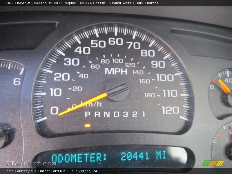 Summit White / Dark Charcoal 2007 Chevrolet Silverado 3500HD Regular Cab 4x4 Chassis