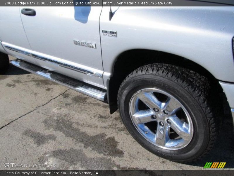 Bright Silver Metallic / Medium Slate Gray 2008 Dodge Ram 1500 Big Horn Edition Quad Cab 4x4