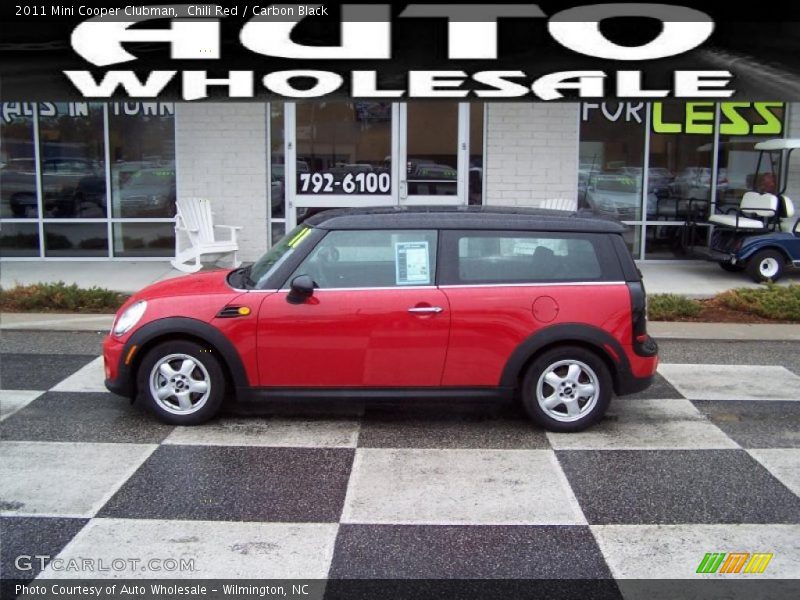 Chili Red / Carbon Black 2011 Mini Cooper Clubman