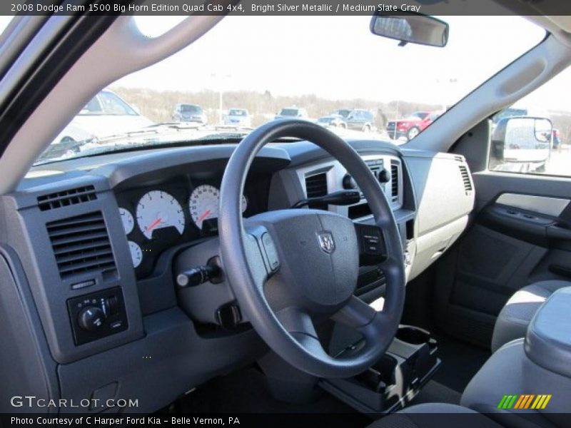 Bright Silver Metallic / Medium Slate Gray 2008 Dodge Ram 1500 Big Horn Edition Quad Cab 4x4