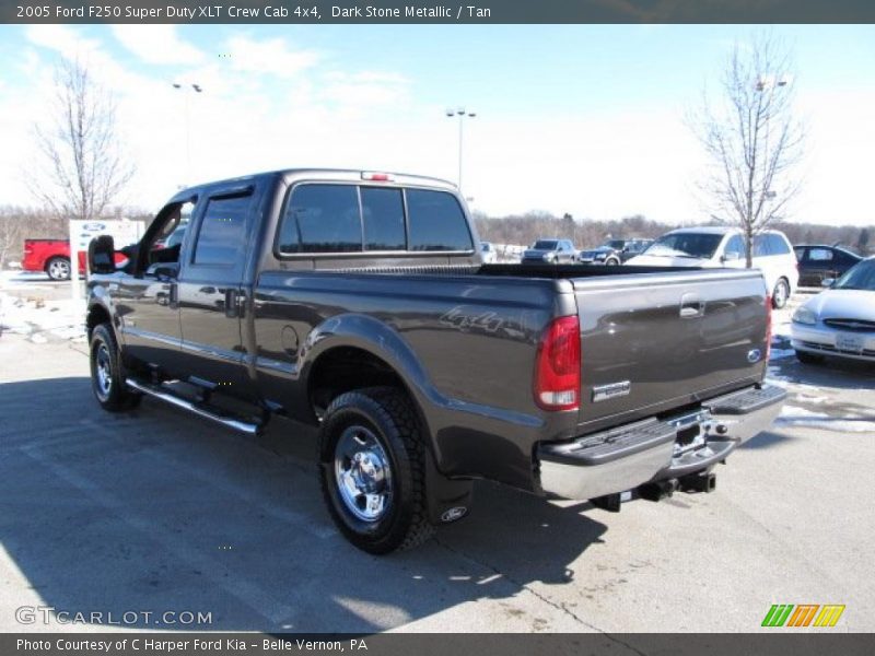 Dark Stone Metallic / Tan 2005 Ford F250 Super Duty XLT Crew Cab 4x4