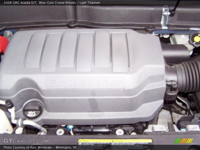 Blue-Gold Crystal Metallic / Light Titanium 2008 GMC Acadia SLT