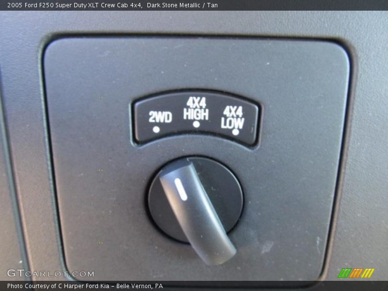 Dark Stone Metallic / Tan 2005 Ford F250 Super Duty XLT Crew Cab 4x4