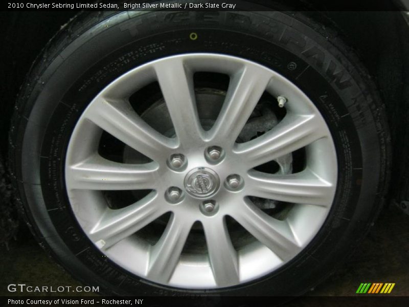 Bright Silver Metallic / Dark Slate Gray 2010 Chrysler Sebring Limited Sedan