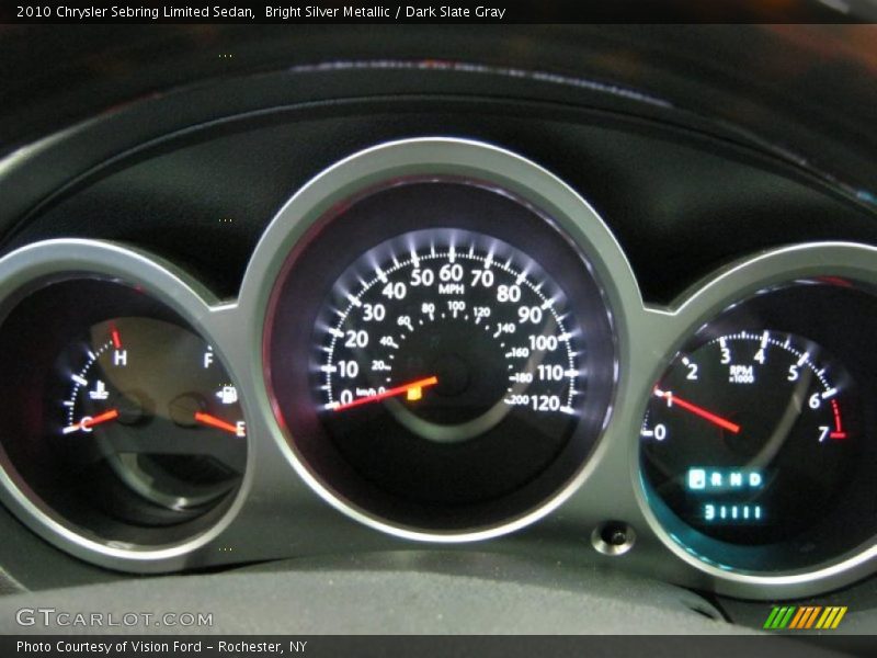 Bright Silver Metallic / Dark Slate Gray 2010 Chrysler Sebring Limited Sedan