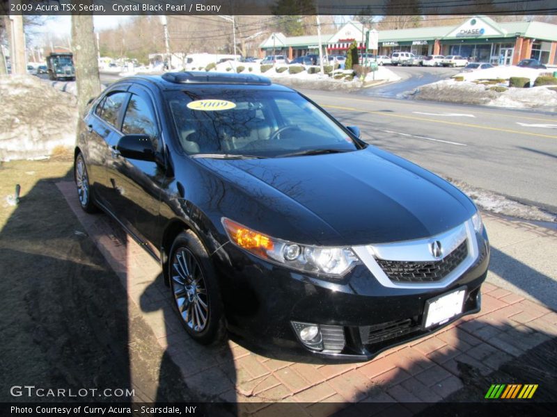 Crystal Black Pearl / Ebony 2009 Acura TSX Sedan