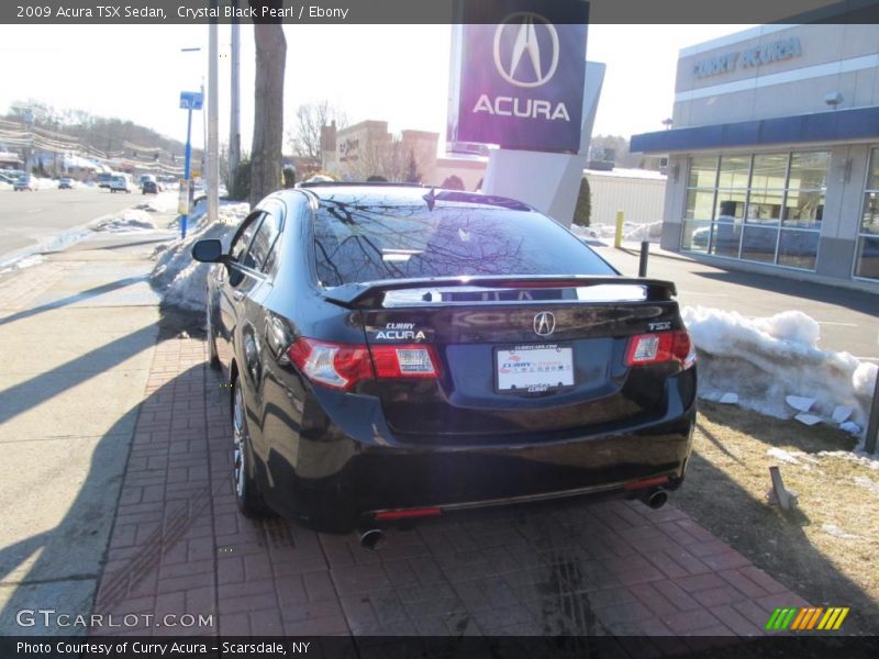 Crystal Black Pearl / Ebony 2009 Acura TSX Sedan