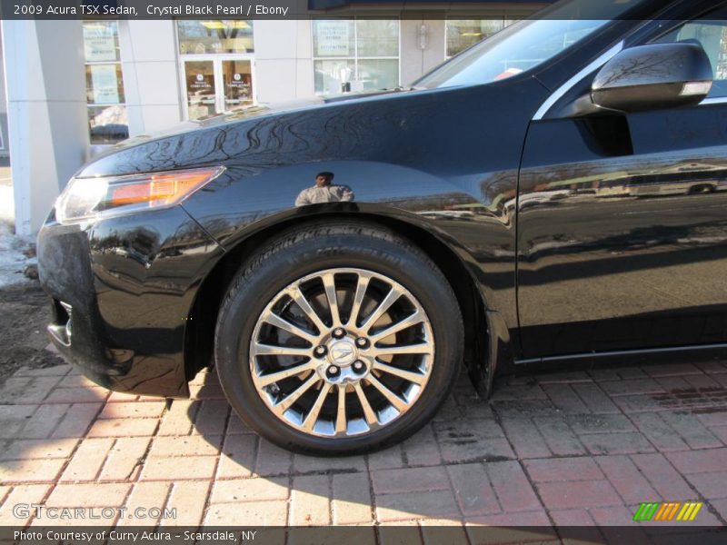 Crystal Black Pearl / Ebony 2009 Acura TSX Sedan