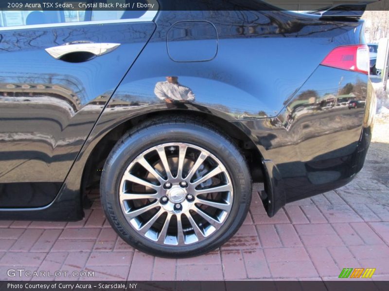 Crystal Black Pearl / Ebony 2009 Acura TSX Sedan