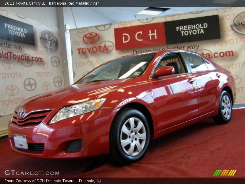 Barcelona Red Metallic / Ash 2011 Toyota Camry LE