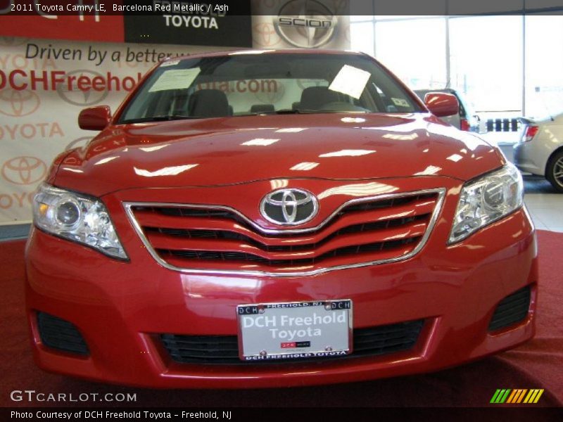 Barcelona Red Metallic / Ash 2011 Toyota Camry LE