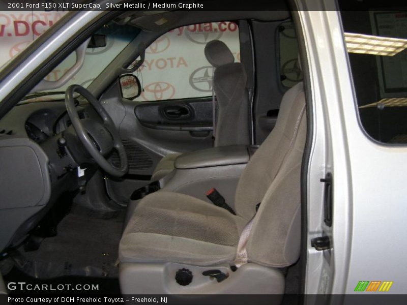 Silver Metallic / Medium Graphite 2001 Ford F150 XLT SuperCab