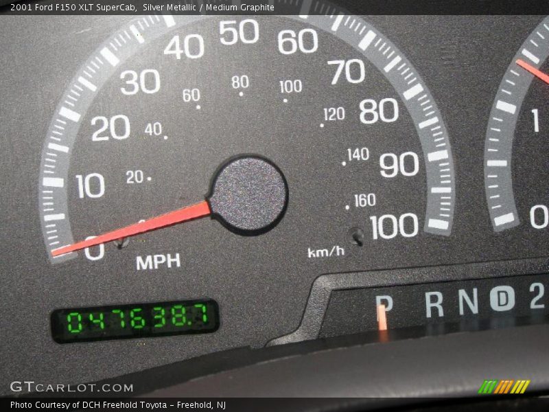 Silver Metallic / Medium Graphite 2001 Ford F150 XLT SuperCab