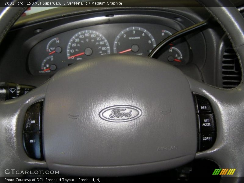 Silver Metallic / Medium Graphite 2001 Ford F150 XLT SuperCab
