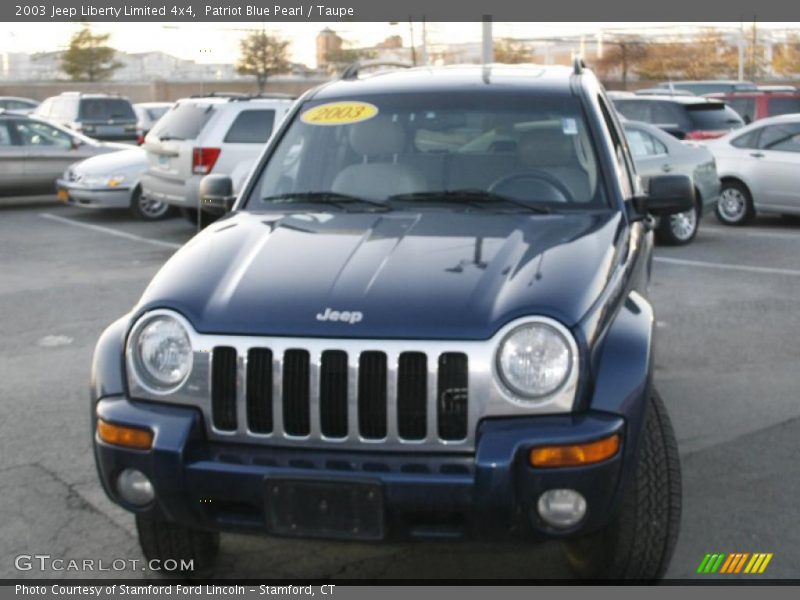 Patriot Blue Pearl / Taupe 2003 Jeep Liberty Limited 4x4