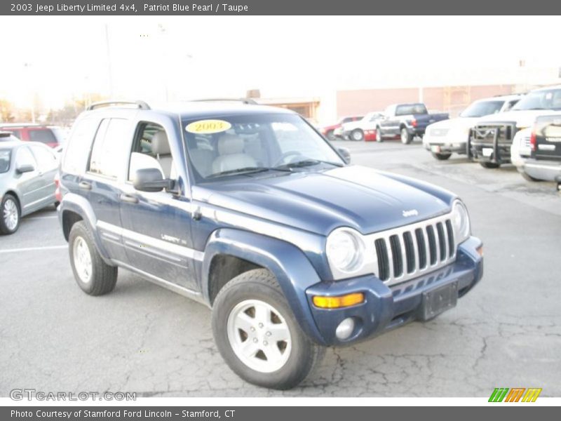 Patriot Blue Pearl / Taupe 2003 Jeep Liberty Limited 4x4