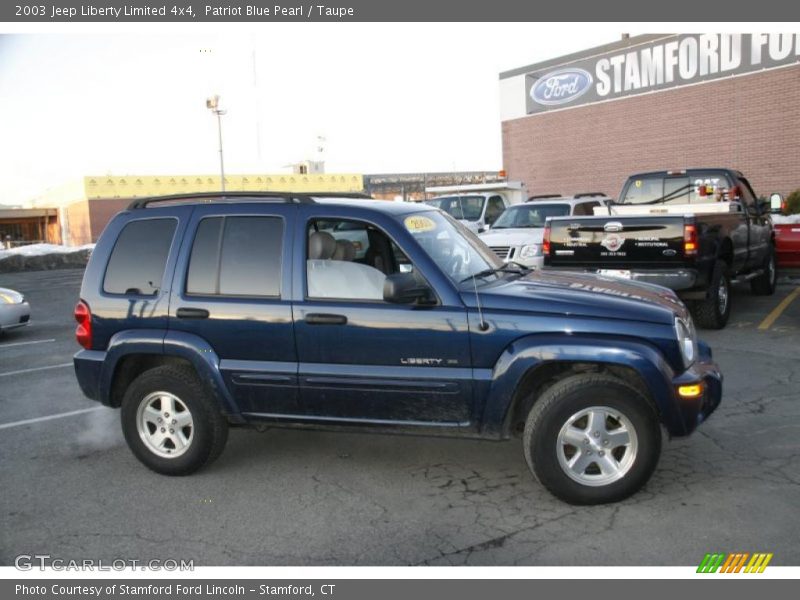 Patriot Blue Pearl / Taupe 2003 Jeep Liberty Limited 4x4