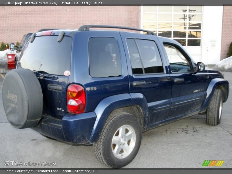 Patriot Blue Pearl / Taupe 2003 Jeep Liberty Limited 4x4