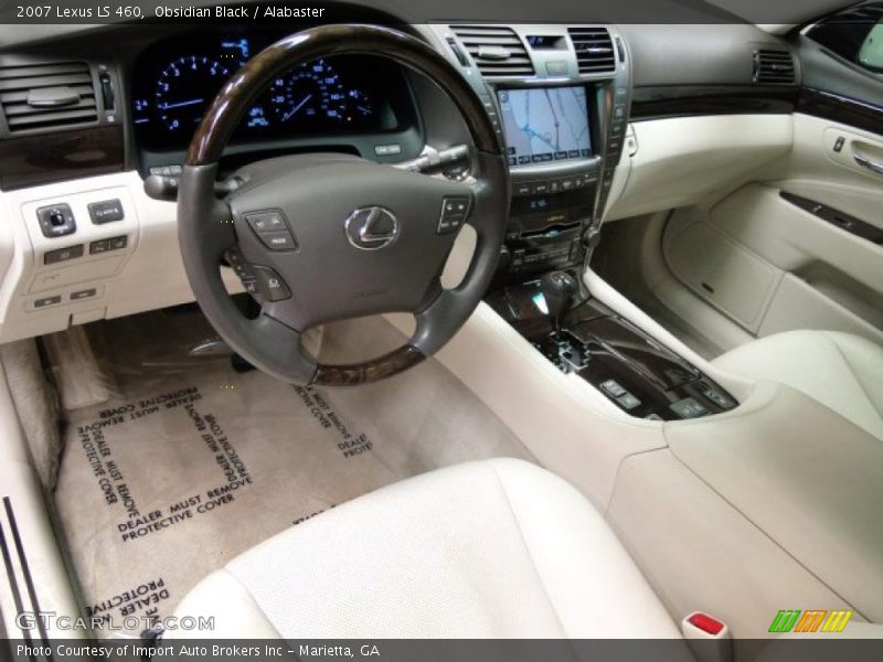 Obsidian Black / Alabaster 2007 Lexus LS 460
