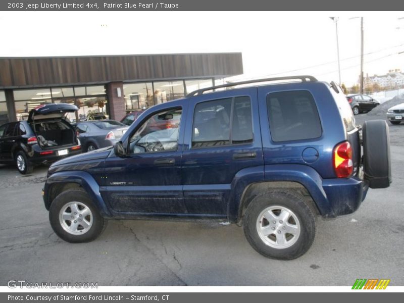 Patriot Blue Pearl / Taupe 2003 Jeep Liberty Limited 4x4