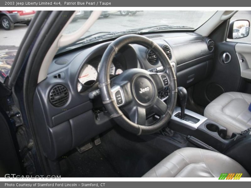 Patriot Blue Pearl / Taupe 2003 Jeep Liberty Limited 4x4