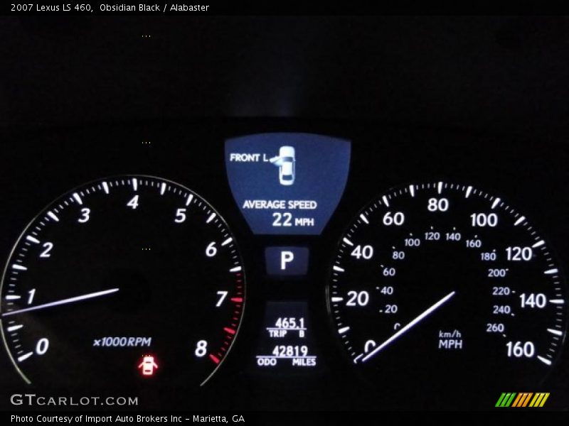 Obsidian Black / Alabaster 2007 Lexus LS 460
